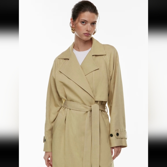 Babaton Size L Cultivate Trench Coat - Picture 3 of 9